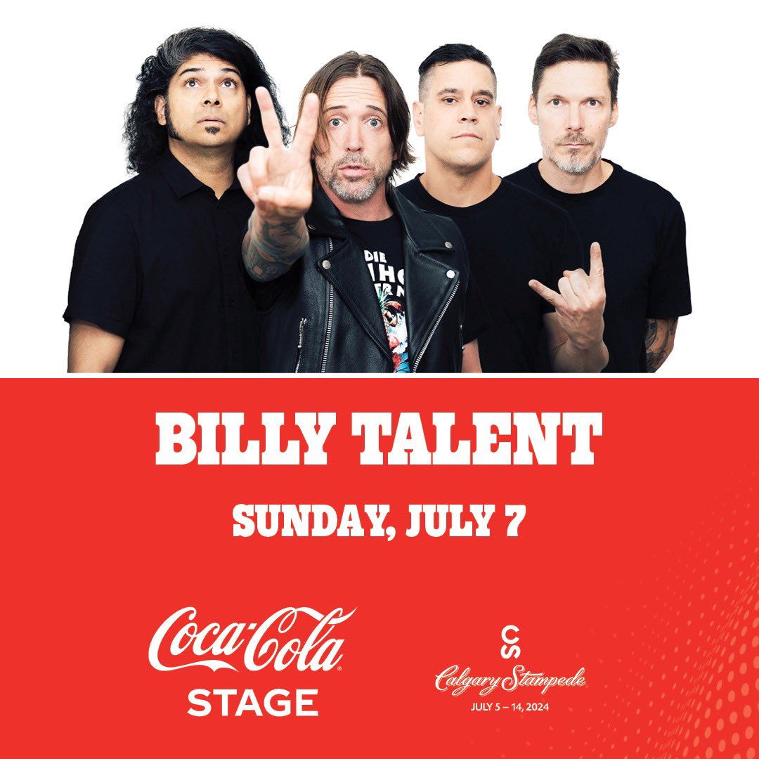 Stoked to be playing @calgarystampede in July! The show will be free with admission to the Stampede, hope to see you there 🤠
 
Gate admission tickets will be on sale at the end of June and can be found at calgarystampede.com/tickets