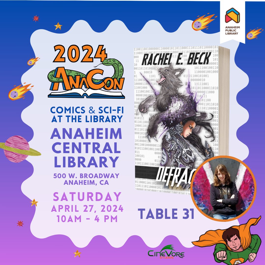 First WonderCon, then the LA Times Festival of Books, and now another one this weekend!

This Saturday I'll be tabling at AnaCon over at the <a href="/Anaheim_Library/">Anaheim Public Library</a> which is awesome because LIBRARIES.

If you're headed over to the library on Saturday, stop by Table 31 to say hi to me!