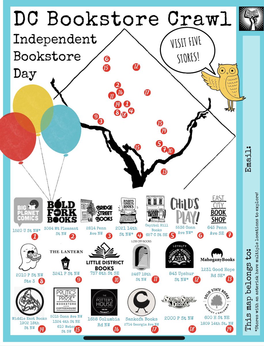 This Saturday is #indiebookstoreday. Hope to see you!