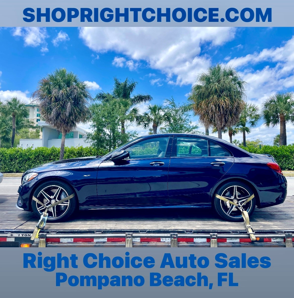 2016 Mercedes-Benz C450 AMG on its way to its new owner in South Carolina! #RightChoiceAutoSales in Pompano Beach, FL delivers the best used car deals to your home! #Mercedes #AMG #cardelivery #usedcardealer