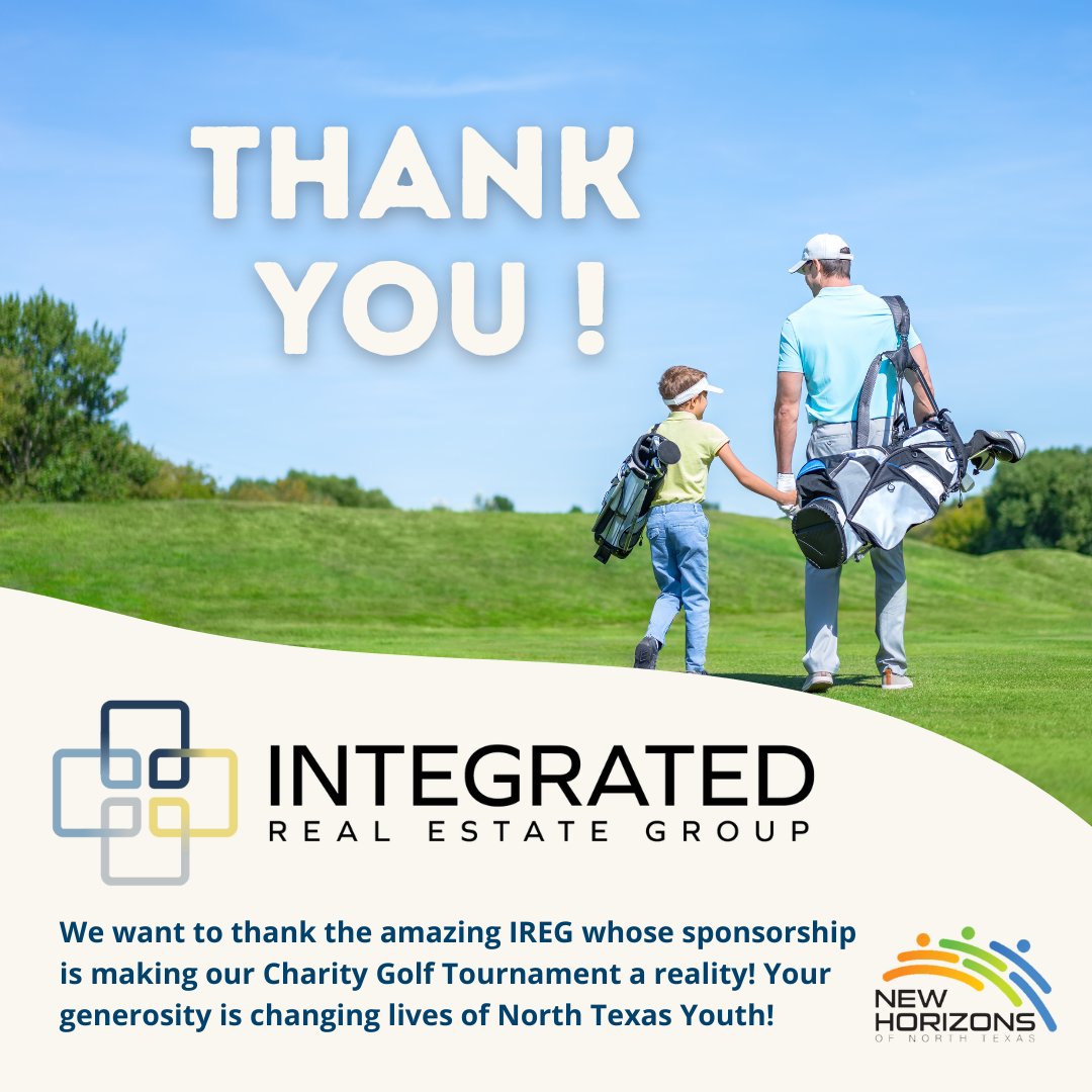 Thanky you to our partners and donors at @IntegratedREG! We are so thankful for your support and help in advocating for #northtexas youth! It's not too late to sign up & meet us out on the green! Link in Bio!  #youthadvocacy #dfw #Golf #DallasTexas #nonprofit