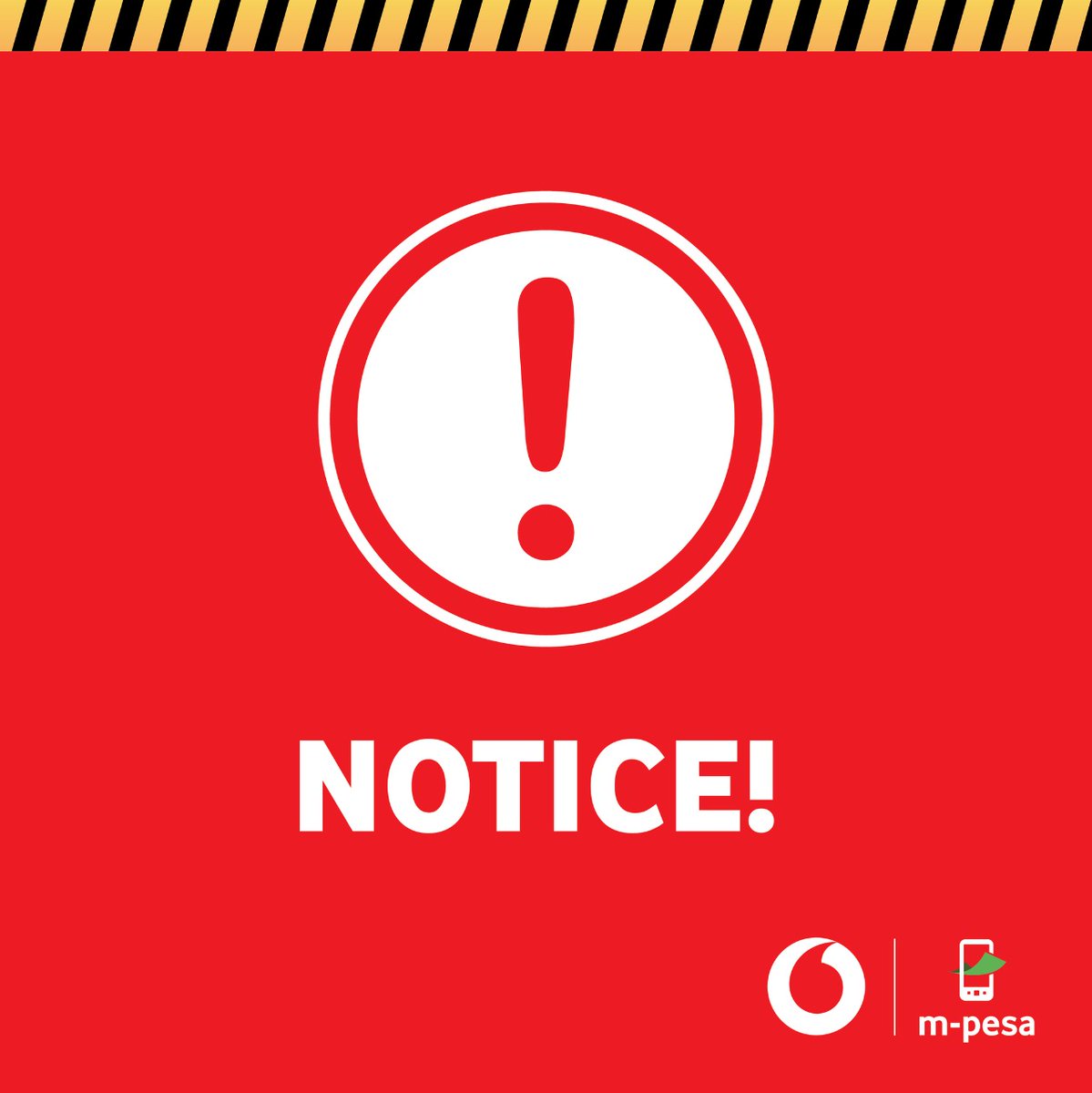 Customers are informed that if their mobile numbers have been deactivated due to failure to register their SIM Cards, they can access funds in their M-Pesa wallets after 30.04.24 by visiting any Vodacom Centre with their valid National ID & an alternative M-Pesa registered number