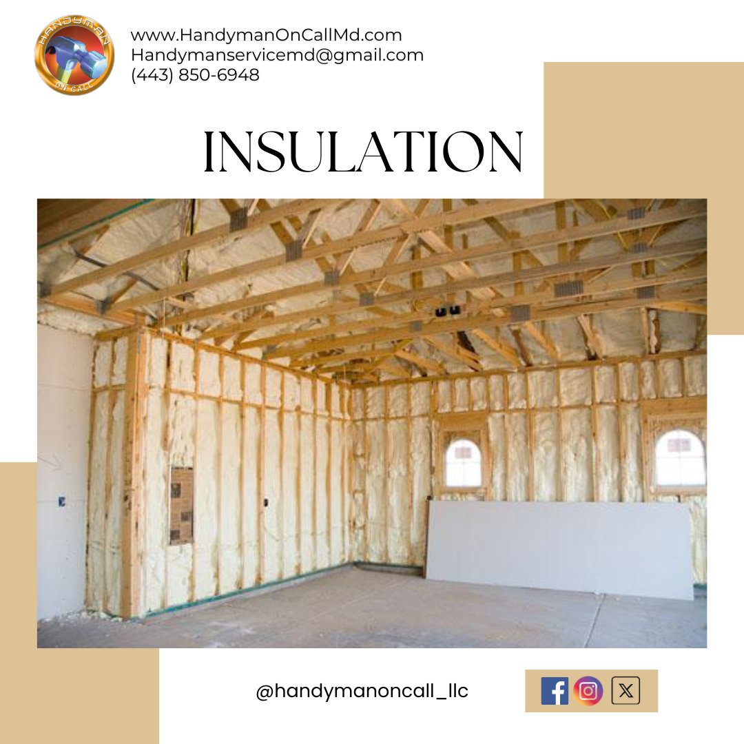 handymanoncallm's tweet image. Say goodbye to those sky-high energy bills and hello to comfort and savings! 💰Contact us today to schedule your insulation installation and experience the difference firsthand! #InsulationInstallation #EnergyEfficiency #HomeComfort #HandymanOnCall 📞🔨📷📷