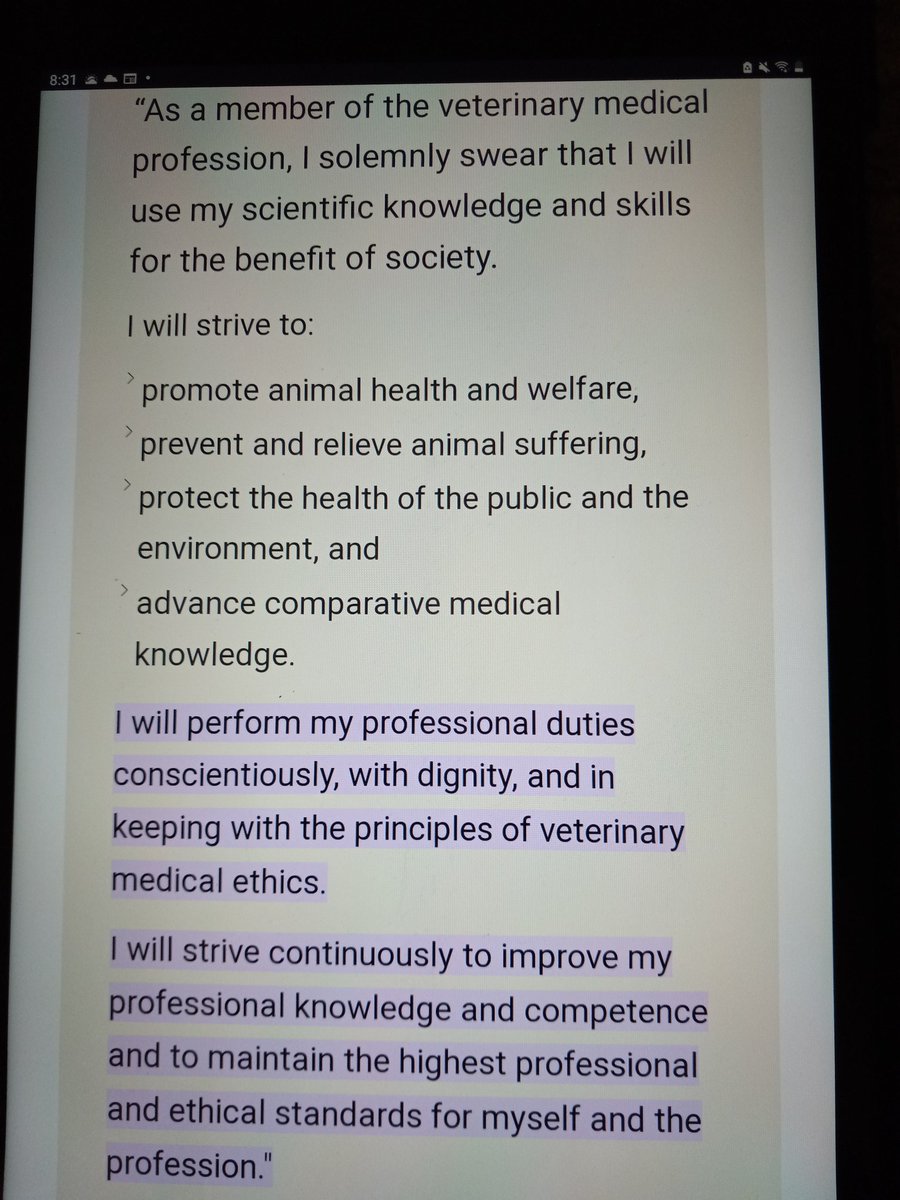 @LaraAAnderson1 @gdewar @abvma @CanVetMedAssoc @VetNewsCanada Incompetence and negligence. What good is the veterinarian oath?