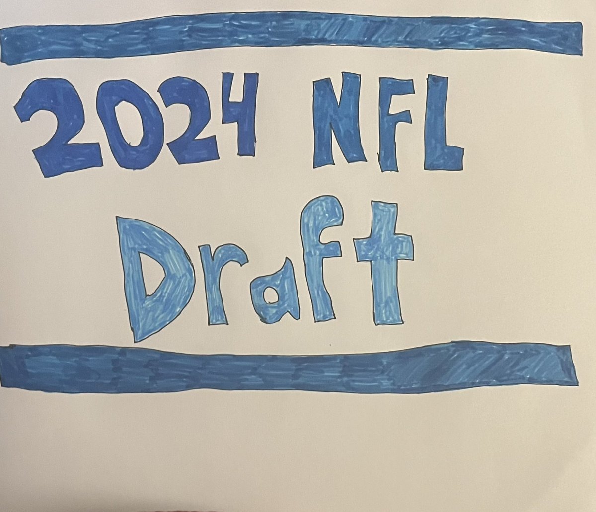 My 2024 NFL Draft artwork #2024art #nfldraft #2024nfldraft #handdrawn #nflart #nflfanart #sundevilemilysart #DraftDay