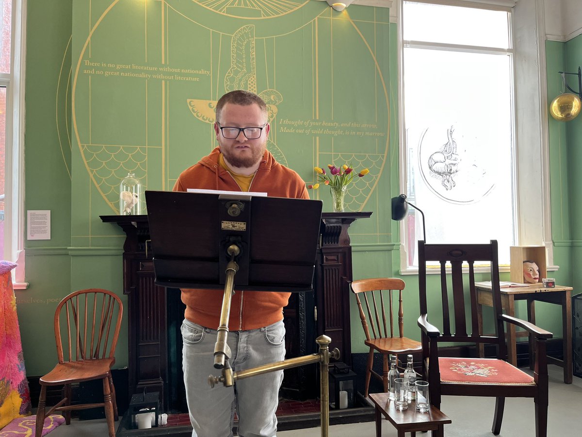 #poetrydayireland @poetryireland - lovely event here with literary students @ATU students joining with others in an open mic #poetry open mic here at #Yeats Building #Sligo