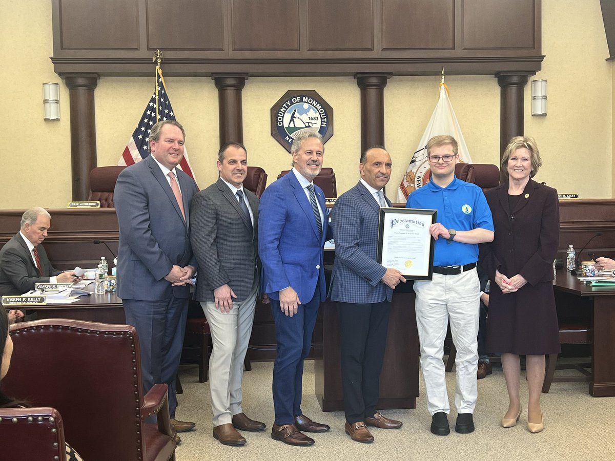 Today I received a proclamation from the county commissioners for my hard work promoting Autism Acceptance to help make changes for people on the spectrum.