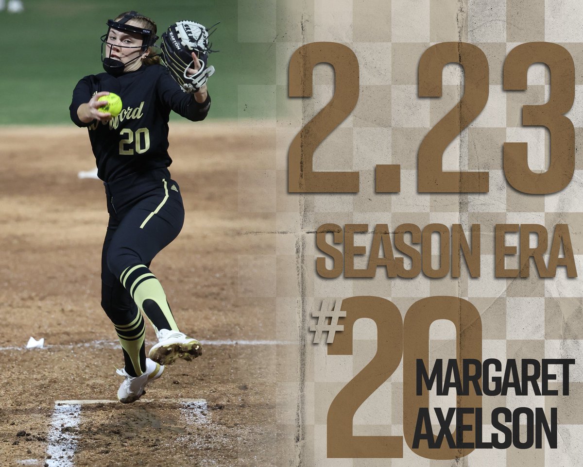 Margaret Axelson - certified 💎 spinner ✌ in the SoCon in ERA - Won five of her last six appearances - Fewest homeruns allowed in the conference - Only 3 earned runs allowed in her last 26.2 innings pitched