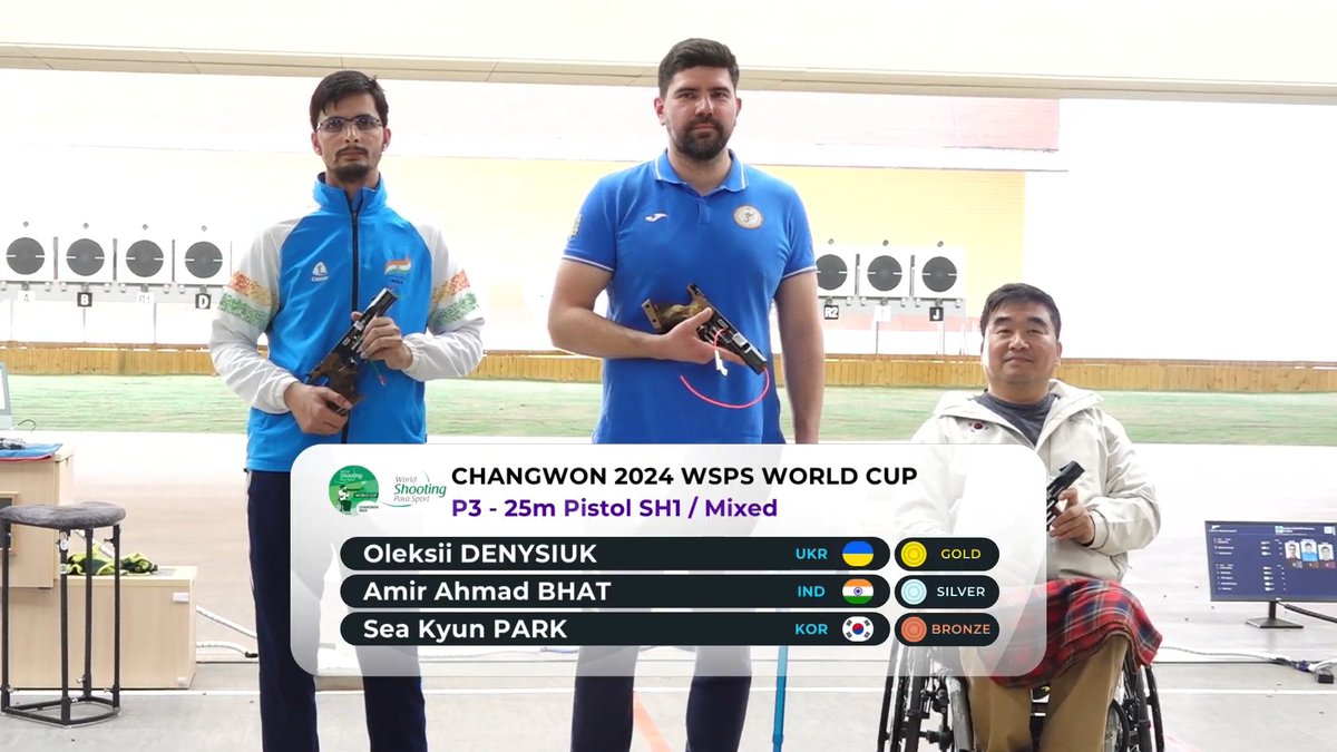 🔫Mona Agarwal wins 🥇in R2 10m Air Rifle Standing SH1 with a score of 250.8 at the 2024 WSPS World Cup in Changwon🇰🇷 Amir Ahmad Bhat won🥈 scoring 24 in P3 25m Pistol SH1 - Mixed. #ParaShooting