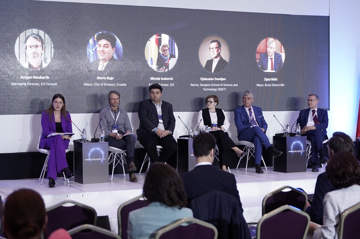 EnergyClimateWB's tweet photo. The importance of acting at the local level was highlighted today at the panel "Action for Energy Communities in Bosnia and Herzegovina". Positive practices from 🇩🇪 and the 🇬🇧, are the formula for the successful energy transition of local communities.
#EnergySummit2024 @giz_gmbh https://t.co/1xk9hwHkkI