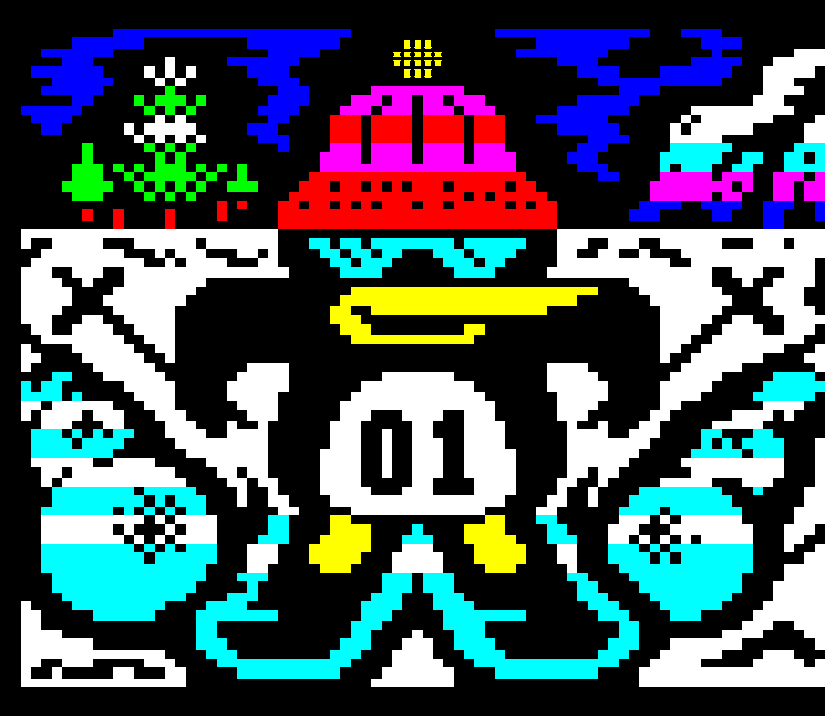 illarterate's tweet photo. For #WorldPenguinDay, here's an archive piece featuring a skiing #pengwing! What a dude.
Originally broadcast on the ARD Text Advent Calendar in 2016. ๐ง
#PenguinDay #teletext #pixelart #ceefax #videotext #viewdata #1bit #ski #penguin https://t.co/FNHTEEqxIO
