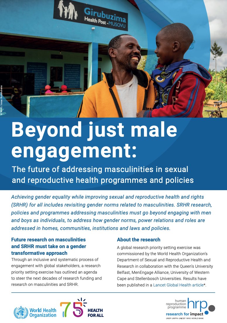 And @AvniNAmin, Maria Lohan, Magaly Marques debuted their priority research agenda around #masculinities in @LancetGH: bit.ly/4cL8mFg @QUBelfast @QUBSONM