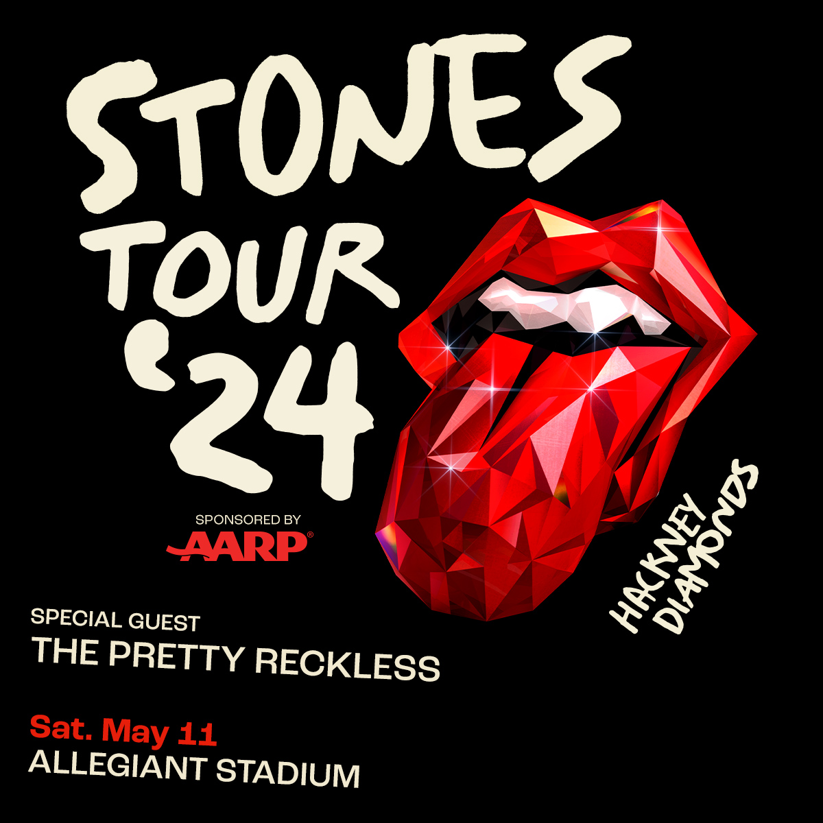 Exciting news! The Pretty Reckless will open the show on May 11 here at Allegiant Stadium. Be sure to come early!