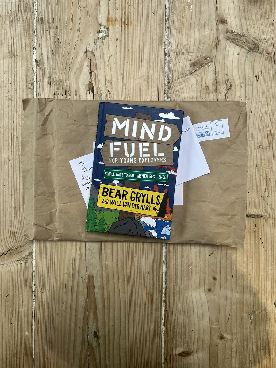 Thanks @BearGrylls & @willvanderhart. Honoured to have played a small part in advising on this FAB new book for young people. Mind Fuel for Young Explorers: Simple Ways to Build Mental Resilience amzn.eu/d/1Afajh9