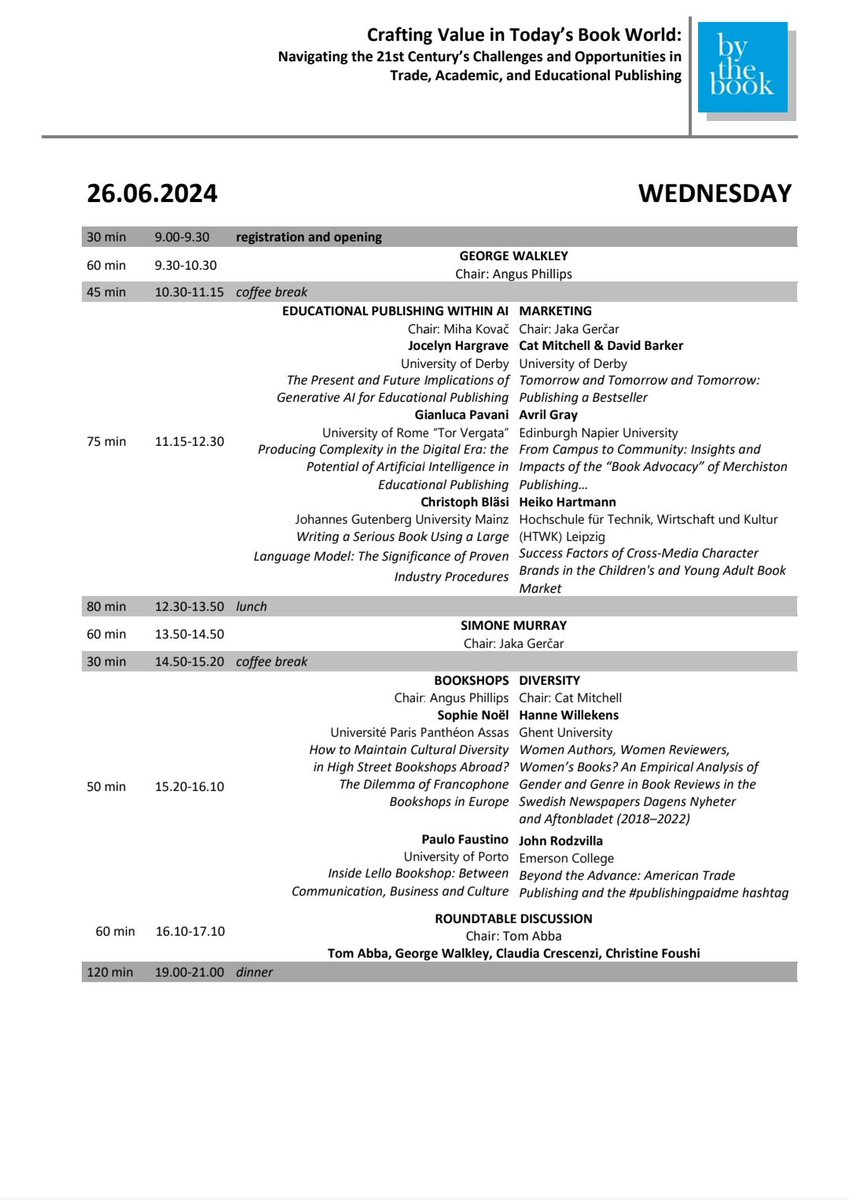 btb_network's tweet photo. #bythebook9 is coming. We just released the first version of our programme. https://t.co/xlxWpuDbCU