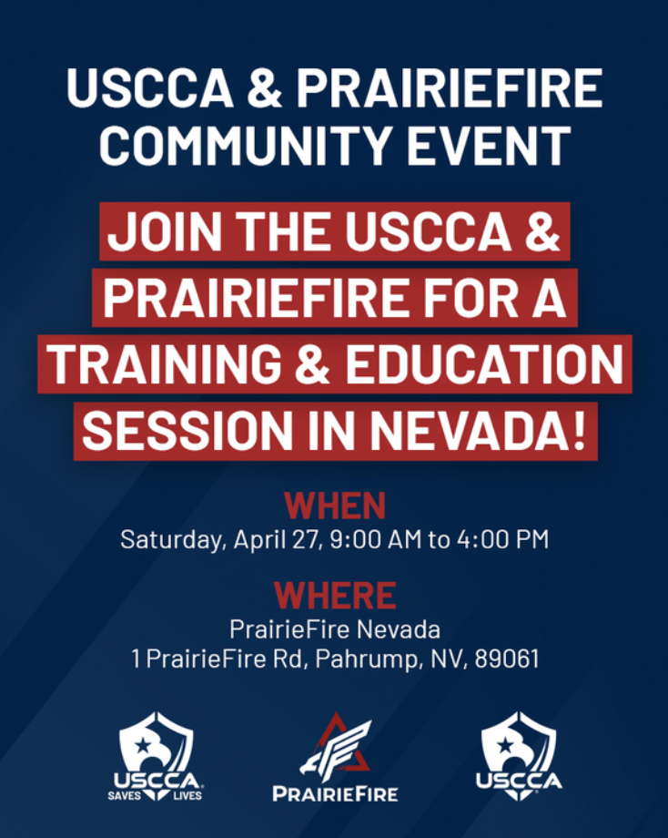 🚨Calling all Nevadans! This Saturday, we’ll be at @PrairiefireNV alongside the @USCCAFSL for an all-day event featuring remarks from tactical experts, self-defense workshops, and much more. We hope to see you there! Register >> bit.ly/3QcLuEX