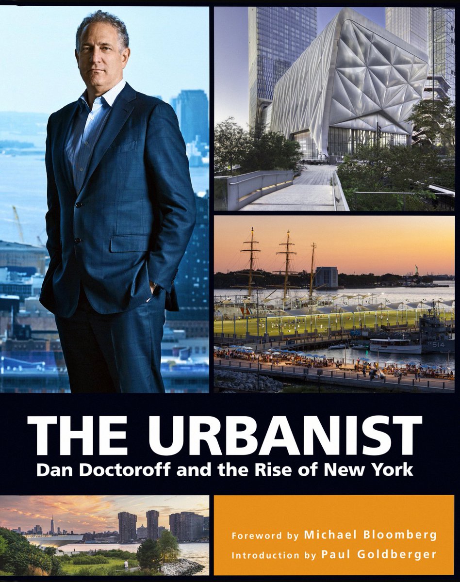 Today is the release date for a new book I was honored to contribute to, about someone who played a central role in shaping the New York we know today -- my good friend @DanDoctoroff. He'll talk about it tonight with another great New Yorker, Shake Shack founder @DHMeyer. Tune