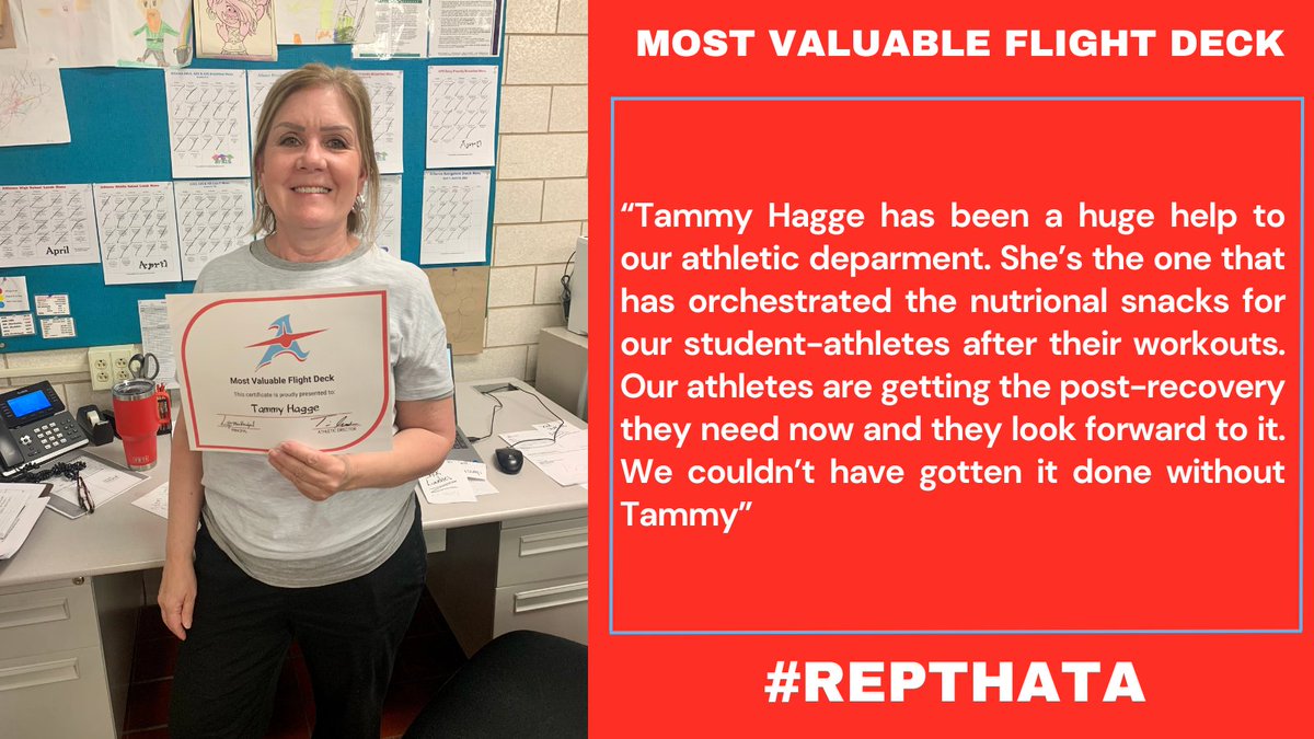 Congratulations to our April Athletic Department award winners! #RepthatA