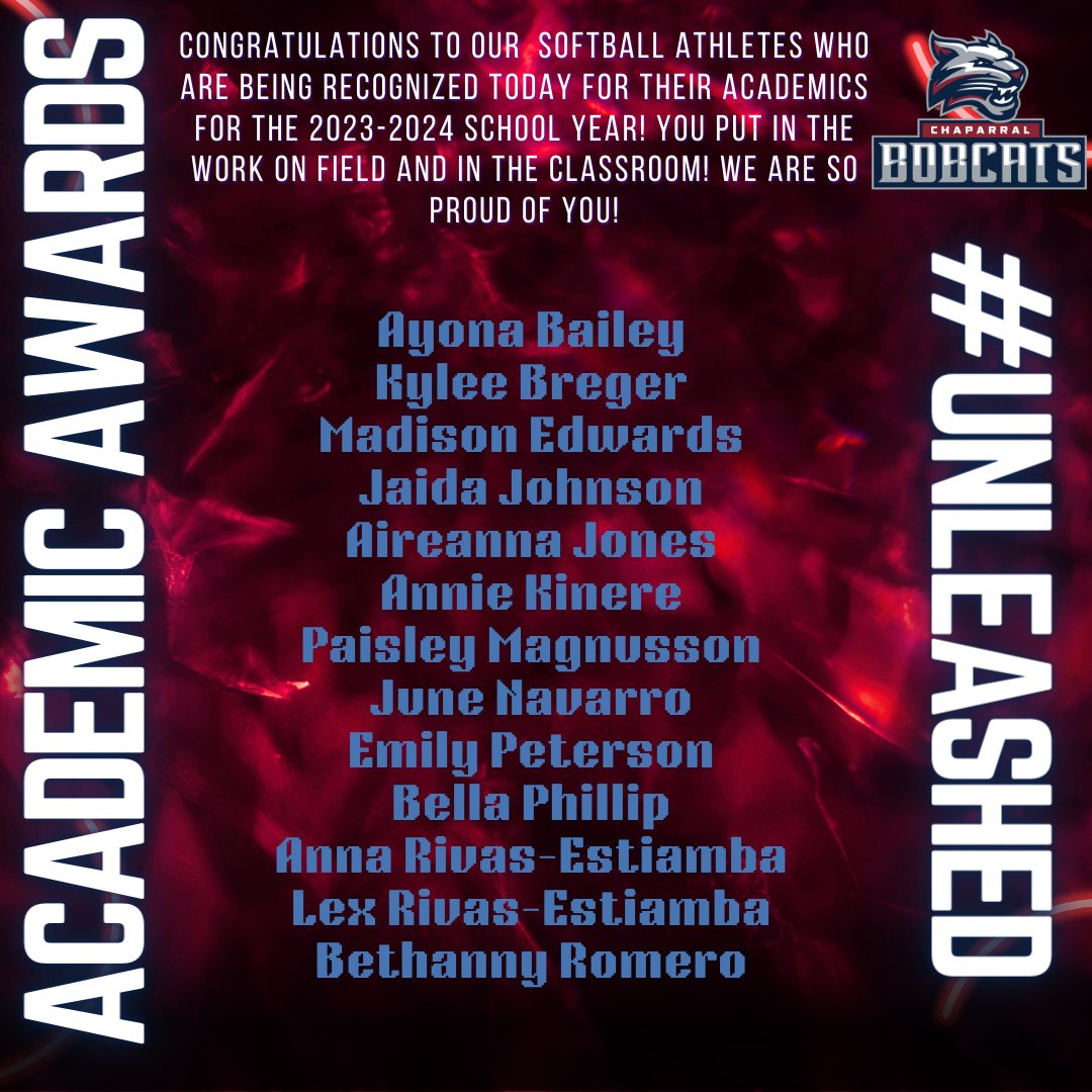 🌟These athletes put in the work all season (and all year) on the field and in the classroom! We are so proud of you! Keep working hard! #unleashed 💯