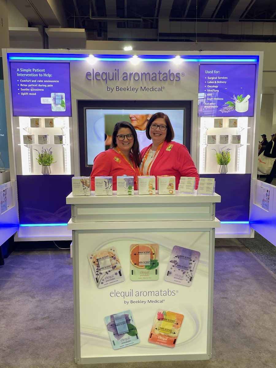 Laura & Laurel are excited to be in Washington DC at the ONS Congress and are looking forward to meeting with the oncology nurse community!

Visit them at booth 6079 for a sample of Elequil Aromatabs aromatherapy and to learn how each aroma can benefit your patients. #ONSCongress