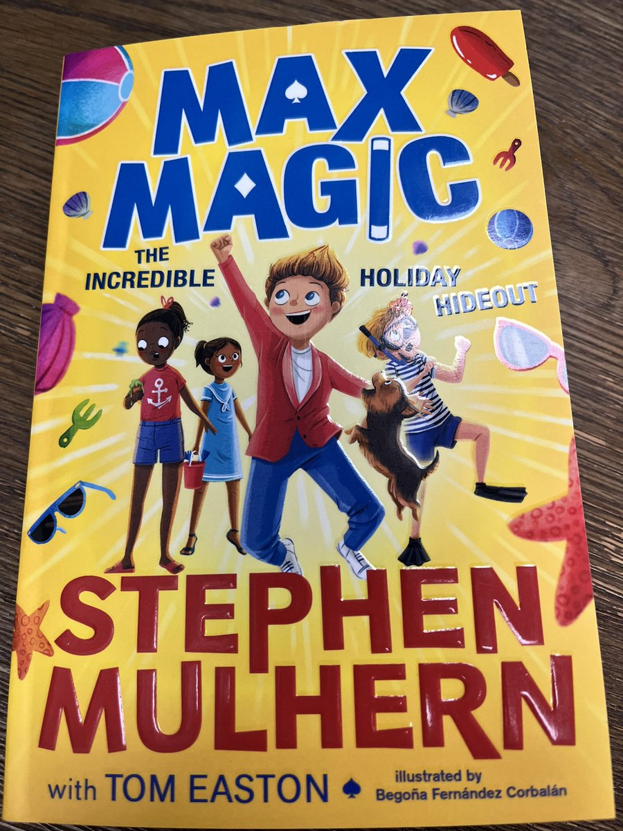 Max Magic is back for his third adventure, The Incredible Holiday Hideout @StephenMulhern @TomEaston 📖 Coming 9/5/24 for 9+, the gang are off to Popkins Holiday Resort for anything but a rest! Thanks @piccadillypress @amberivatt ☺️