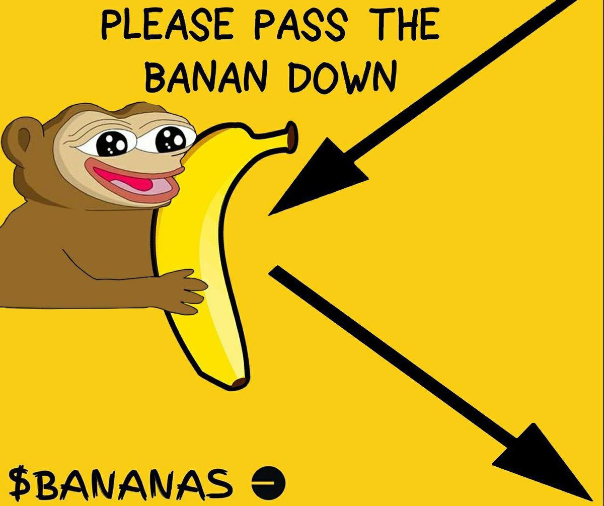 @yourfriendSOMMI the wheels stay on in bananaland! 🍌🚀🍌🚀

@MonkeyPeepo are all about community. 1.2k TG members, meme competitions and puzzles are just the tip of the banana!

#bananas #base #crypto #basememe #100xgem