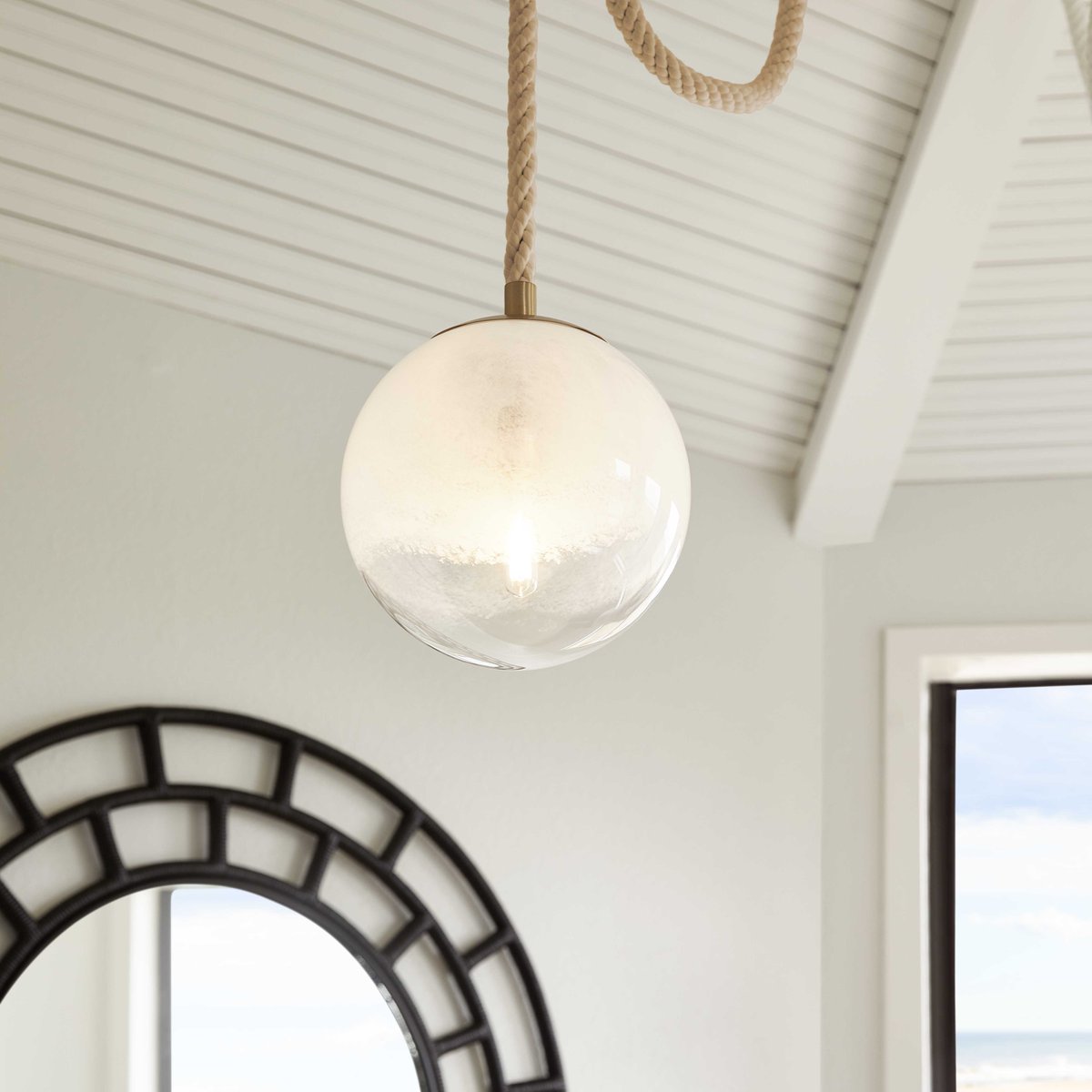 CyanDesignHome's tweet image. Now available in a new finish!⚓ The Rockport Collection captivates with complex details in milky glass spheres, crafted with aged brass accents and nautical-inspired rope for a vintage allure. 🌊 #cyandesign #cyanspring24 #designoutloud