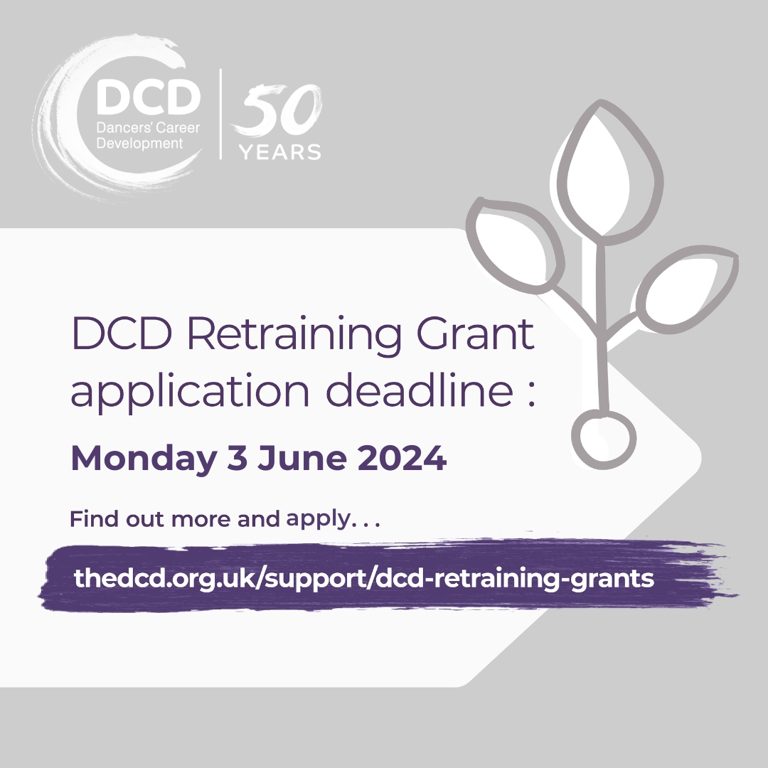 Are you a dancer needing funding towards a new career path? DCD's Retraining Grants can help support dancers with the costs of transitioning into a new career. thedcd.org.uk/support/dcd-re… ⚠️ Anyone submitting an application must book a 1-to-1 at least 1 week before submitting.
