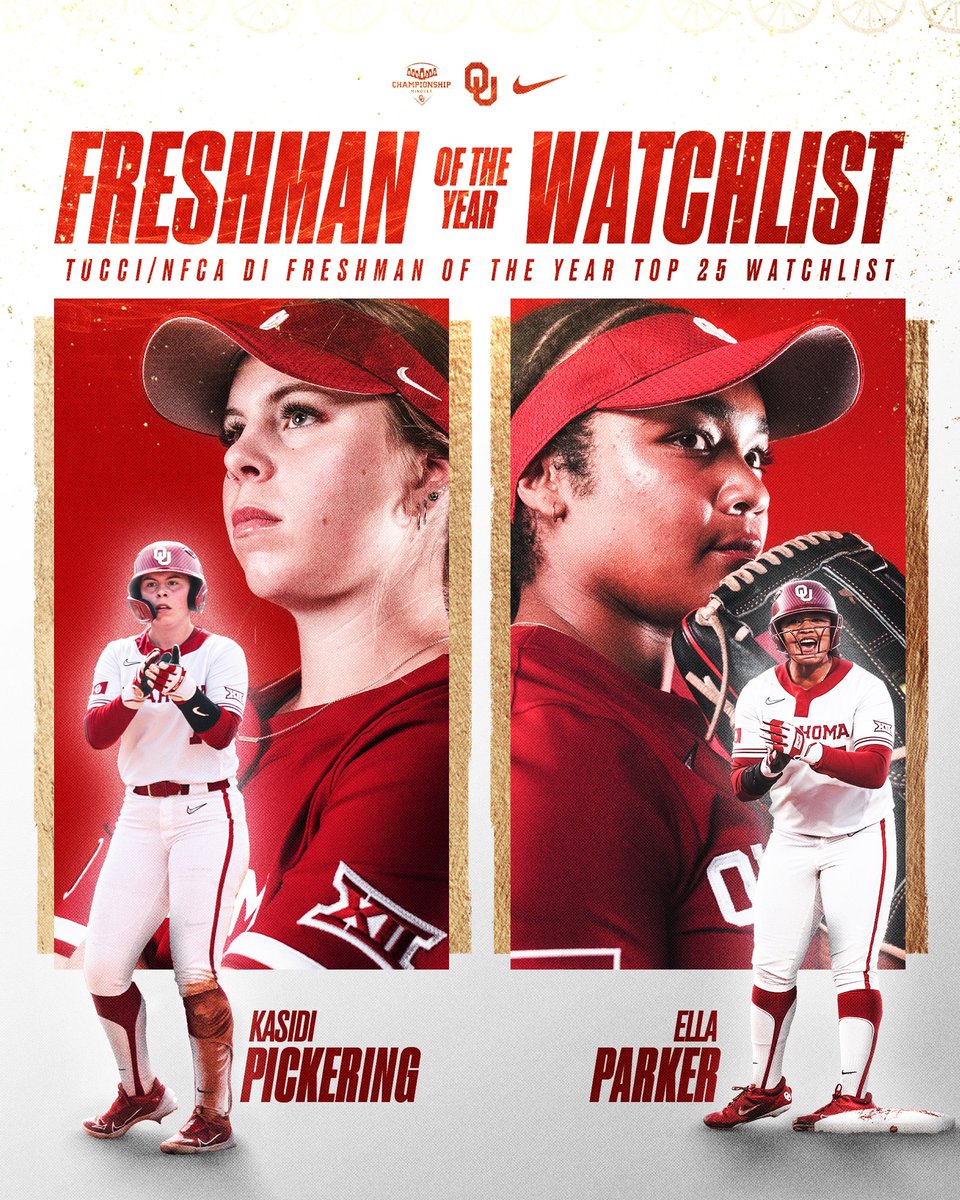 𝐊𝐏 and 𝐄𝐏 represent OU on the @NFCAorg DI Freshman of the Year Top 25 watchlist ☝️

#ChampionshipMindset