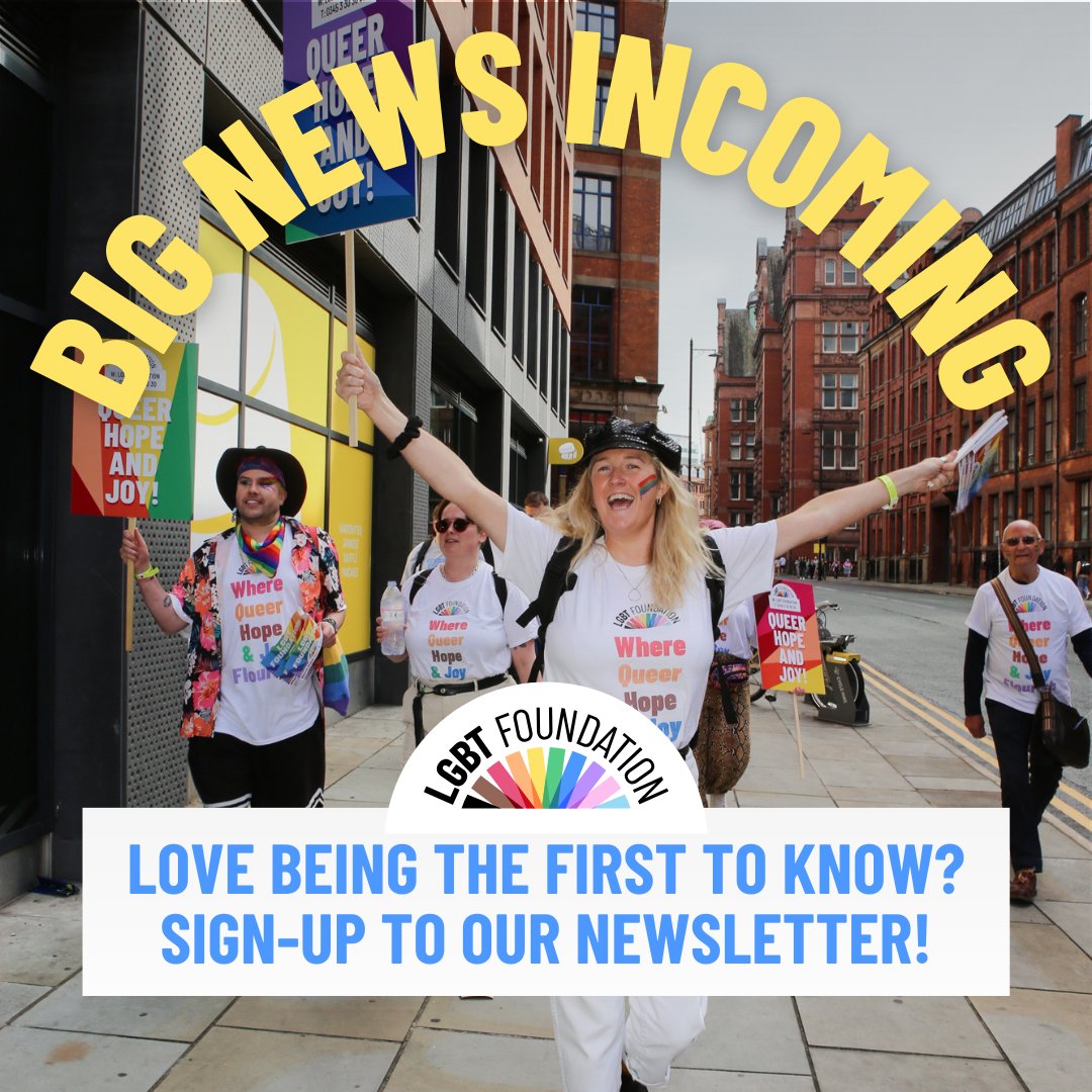 It's #ThankyouThursday. And we're sneaking some big news into our April Newsletter, which will be launching soon 🚀 Want exclusive details about our upcoming campaign? 💡 Sign up and stay in the loop at lgbt.foundation/newsletter/ 📩 🔥 #Dontmissout #GetInvolved