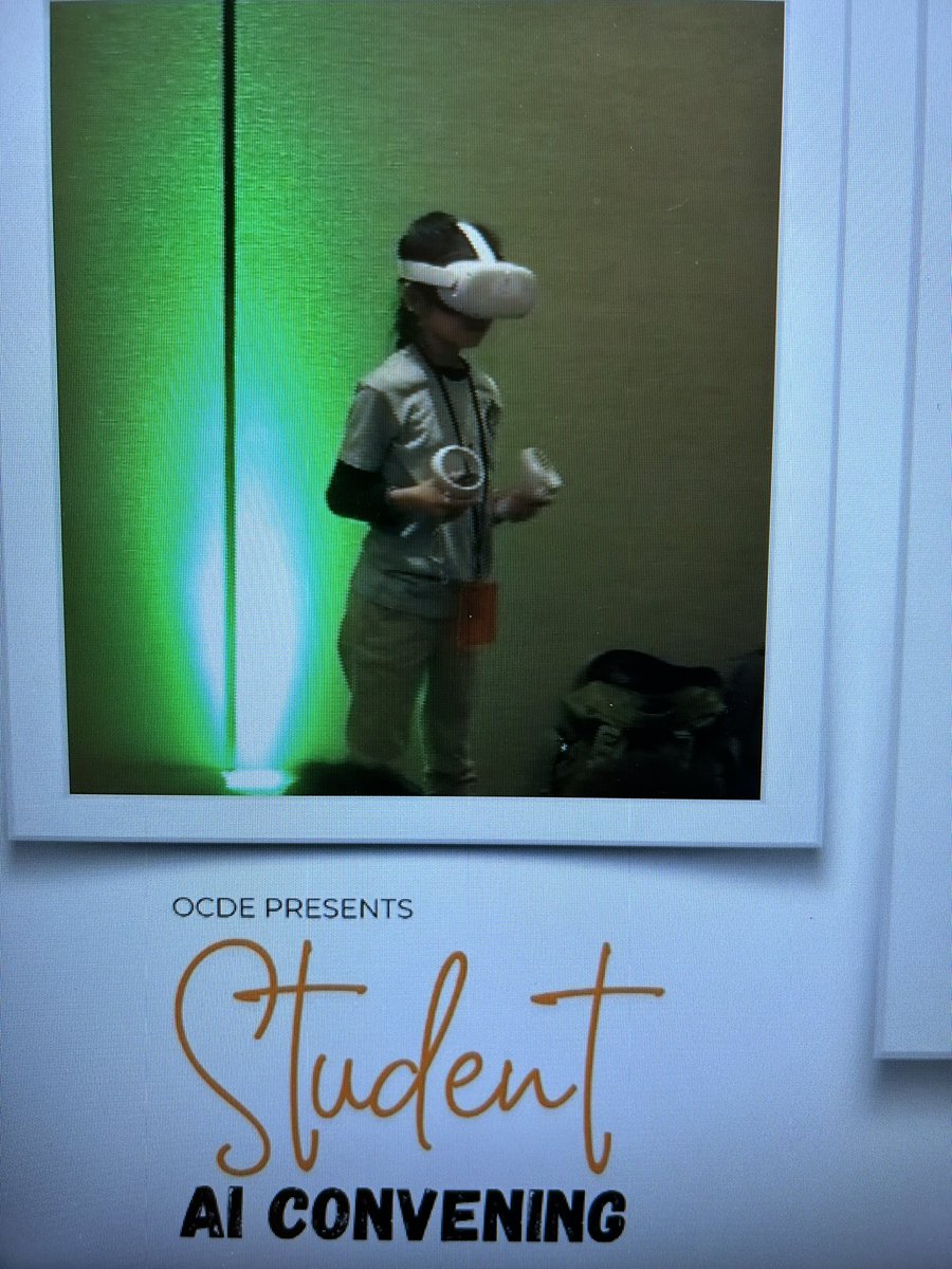 #LHCSD- Walnut STEAM Academy, presenting live at the first annual OCDE AI Convention in Anaheim on Virtual Reality, proud of our Wildcats! @LHSchools @OCDeptofEd