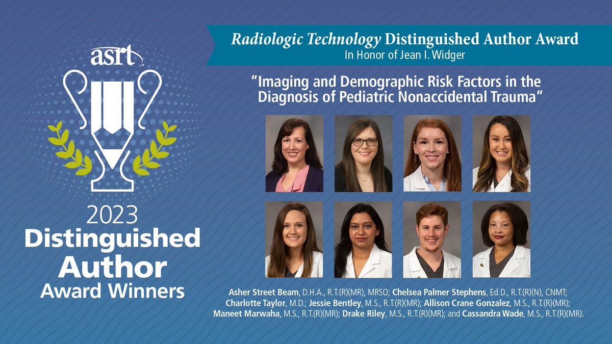 UMMCRads's tweet photo. 🌟Congratulations to @CSTaylor, Asher Street Beam and Chelsea Stephens @ummcshrp , and recent UMMC MRI program grads for national recognition with the Radiologic Technology @ASRT Distinguished Author Award 🏆 in Honor of Jean I. Widger.
🔗Read more at: https://t.co/Uktqx2UIp5 https://t.co/NQakWkLTis