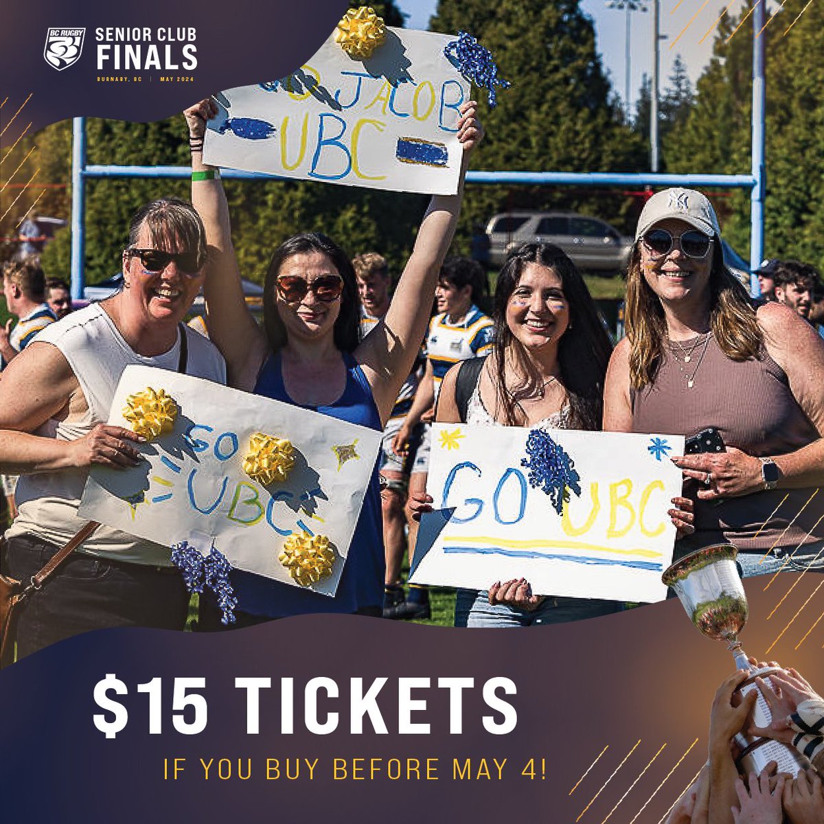 We might not have Ryan Reynolds but our tickets are only $15 🤪 Come and join us for EIGHT Championship games on May 4 at the 2024 Senior Club Finals! Grab your 🎟️: tickettailor.com/events/thebrit… #SeniorClubFinals #SeniorRugby #ClubRugby #2024SCF #BCRugby