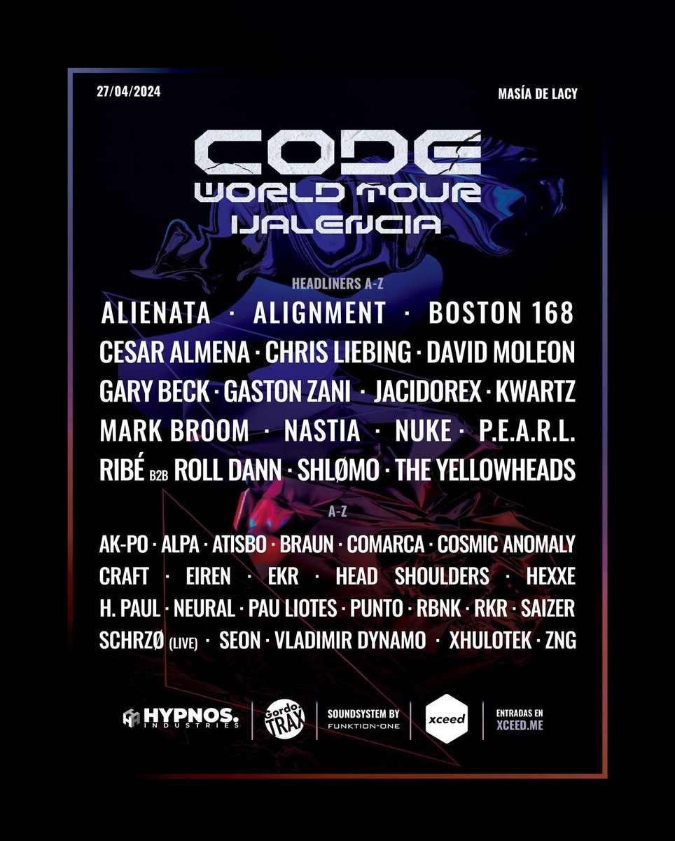 It's <a href="/SpaceIbiza/">Space Ibiza</a> opening tomorrow and I can't wait for a b2b with <a href="/NicoleMoudaber/">Nicole Moudaber</a>! Going to a lot of fun as always, see you at <a href="/eden_ibiza/">Eden Ibiza</a>...

Saturday onto CODE in Valencia alongside a huge lineup; don't miss it!