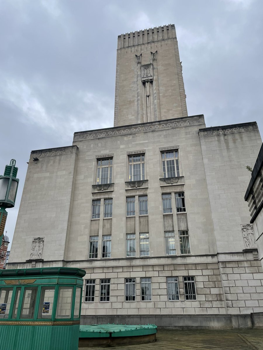 This is one of ventilation towers for the Mersey road tunnel. It was opened in 1934. Designed in the Art Deco style, these towers have become ornamental landmarks of the city. CIBSE Heritage Group had its annual meeting in Liverpool yesterday. #buildingservices #cibse #heritage