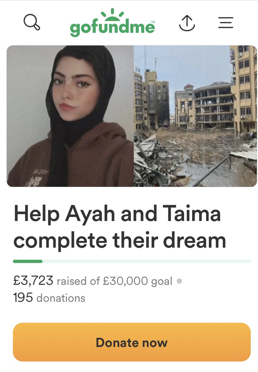 ayah is getting closer to 4k (less than 300 away) LETS GET HER THERE 🇵🇸➡️gofund.me/51844ca4