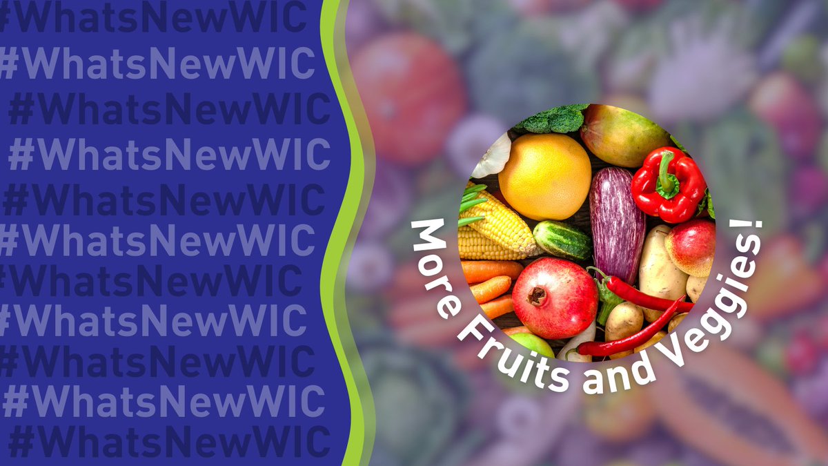 NatWICAssoc's tweet photo. The new #WICFoodPackage will make the increased fruit and vegetable benefit PERMANENT! This means that #WIC families have continued access to more fruits and vegetables, ensuring optimal nutrition for parents and their little ones! 🍎🥬 #WhatsNewWIC https://t.co/ekCiWHXpNQ
