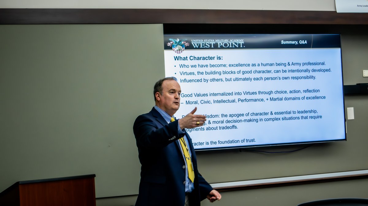 Prof. Pete Kilner from West Point recently delivered two relevant lectures: 'A Moral Justification of Killing in War' and 'A Framework for Character Development in the U.S. Army,' at the Combined Arms Center See both at: cal.army.mil/Resource-Libra…
