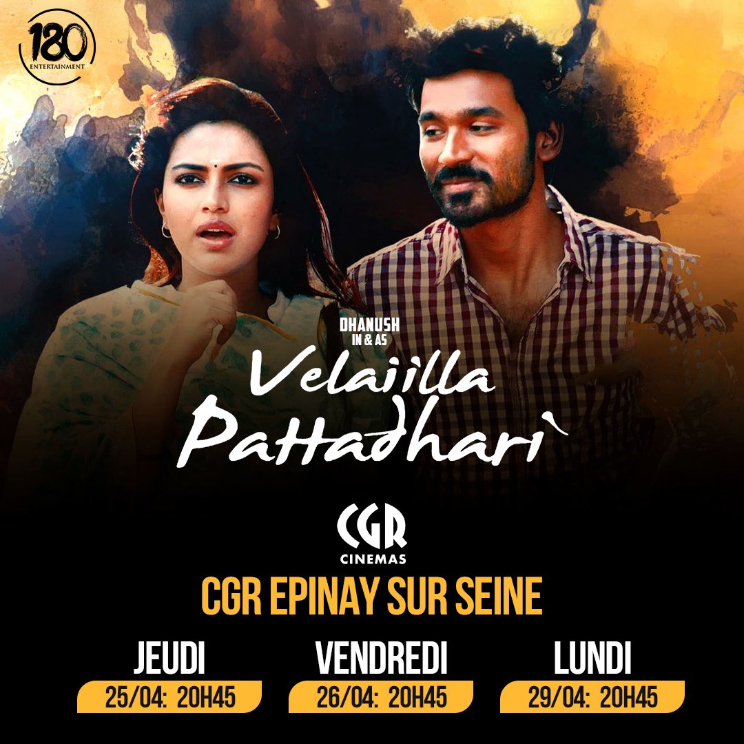 As requested by many, additional shows of « Velai Illa Pattadhari » are added 🎓🤍 #D25 #VIP #rerelease #oneeighty #dhanush #anirudh #VelaiIllaPattadhari