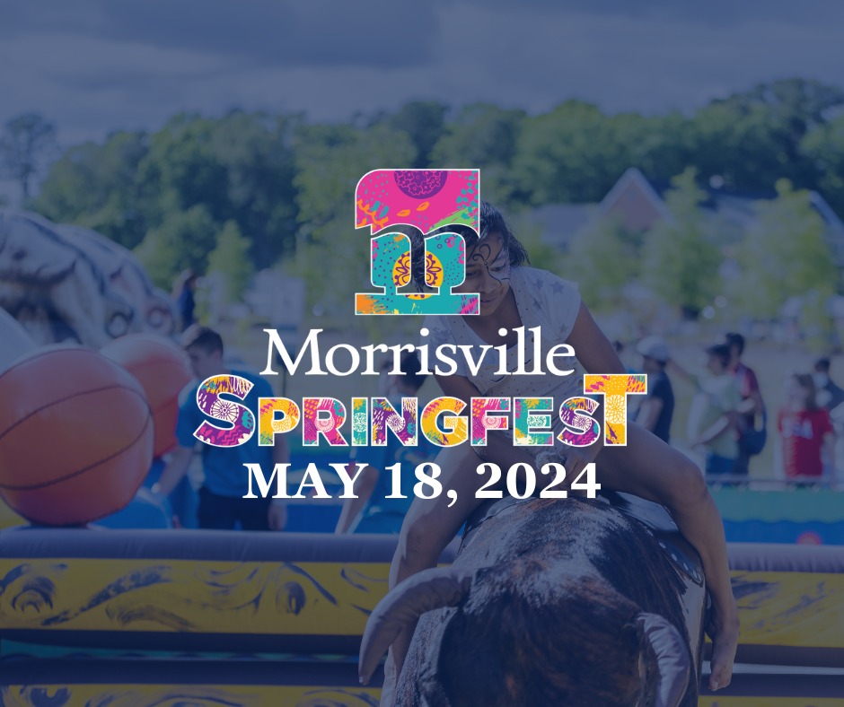 Hey Morrisville 😎 SpringFest is May 18! Check out all the details - including a new location - at morrisvillenc.gov/springfest