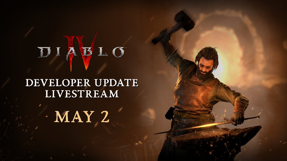 Check out the next Developer Update for a deep dive into PTR feedback and what’s next for #DiabloIV 🔥 📆May 2nd 🕚11AM PST blizz.ly/4b6gFd2