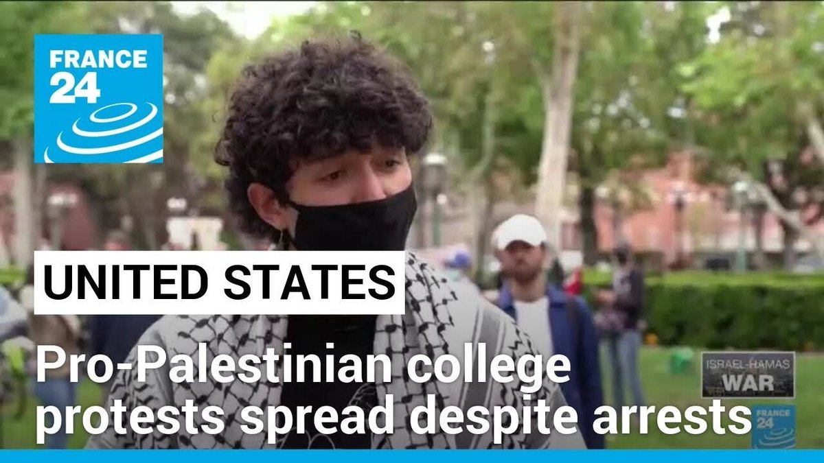 ▶️ More than 100 arrested at US university pro-Palestinian protests f24.my/AHjw.x