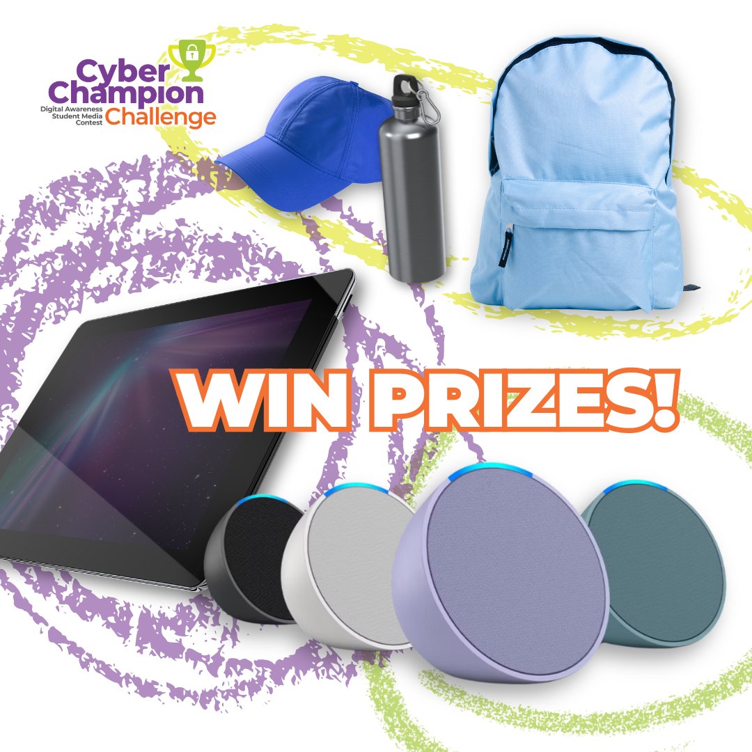Join the challenge now and prove your prowess in cybersecurity! 🚀 You can enter your students' masterpieces until May 10th at cyberchampion.ca for a chance to learn and WIN! #CyberChampionChallenge