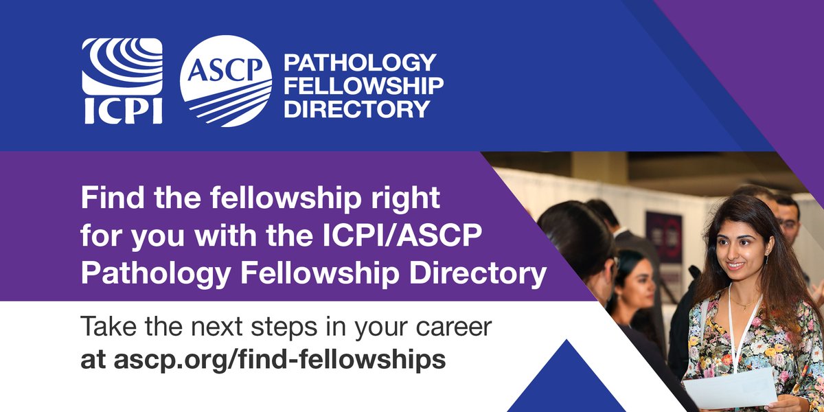 Find the right #fellowship for you with the ICPI/ASCP Pathology Fellowship Directory, where hundreds of fellowship opportunities are available across locations, subspecialties, and more. Take your next step today at: bit.ly/3OZKrYF