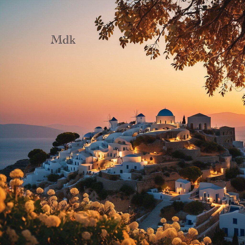 Greece at sunset 🇬🇷 My AI Art