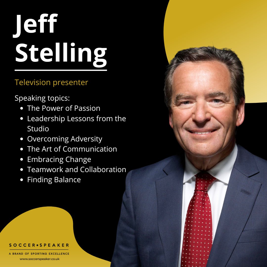 Ready to level up your event? Jeff Stelling is your secret weapon! With unmatched experience & charisma, he transforms any gathering into an unforgettable experience. From hosting to inspiring, Jeff keeps your audience hooked from start to finish. Contact us to book Jeff today!