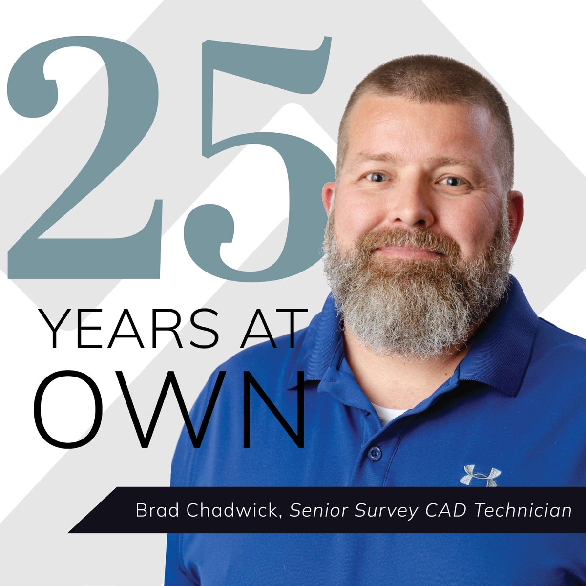 Not many people can boast 25 years of dedication to one company, but Brad Chadwick can! We are beyond grateful for you, Brad, and all of the hard work you have put in the last 25 years. Thank you for your loyalty and dedication! #WeAreOWN #OWNersDoItBetter #EmployeeAnniversary