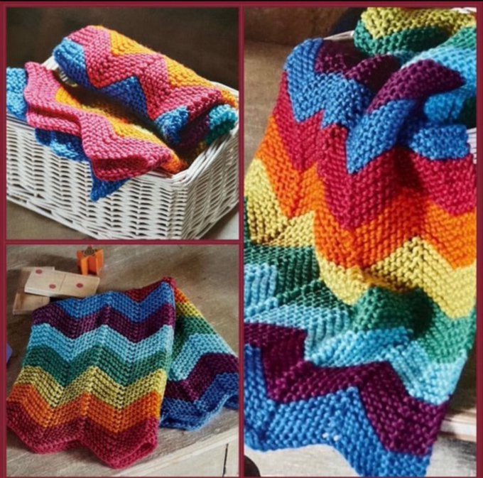 This gorgeous knitted chevron rainbow blanket is the perfect way to add some colour to your home 🌈🌈
The pattern is easy to follow, even for beginners, making it an ideal project for knitters of all skill levels. #MHHSBD #craftbizparty #womaninbizhour #UKMakers