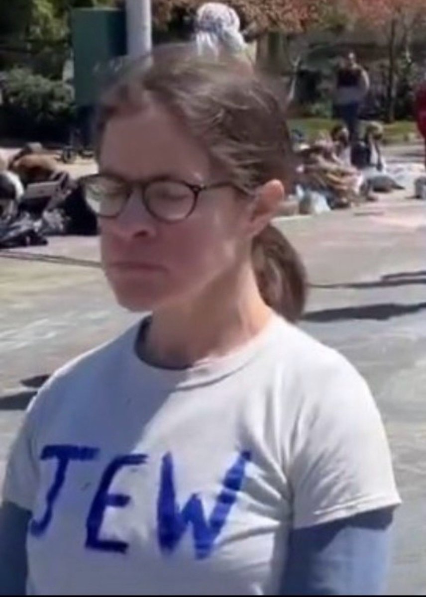 everyone must have seen this picture right ?

On a serious note doesn't everyone think she didn't needed to write JEW on her shirt 😄 

anyone could have guessed just by looking at her