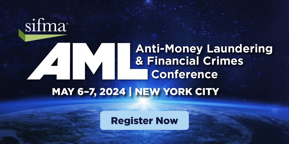 Catch us in New York City on May 6-7 for this year's SIFMA Anti-Money Laundering & Financial Crimes Conference! Make sure that you stop by our booth to say hi. 👋 #SIFMAAML #SIFMA #AML #AntiMoneyLaundering #Smarsh